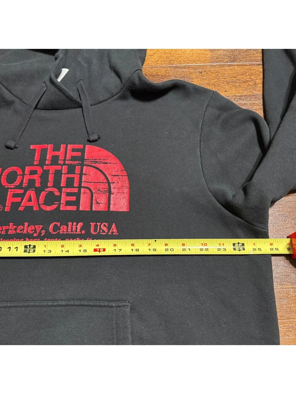 THE NORTH FACE Mens Fleece Hoodie XL Black Berkeley Calif Heritage Pullover